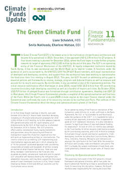The Green Climate Fund Cover