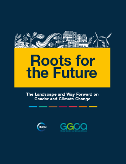 Roots for the Future:   The Landscape and Way Forward on Gender and Climate Change Cover